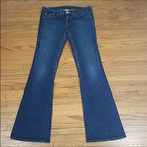 True Religion Jeans Joey Wide Leg Low Rise 29x33
